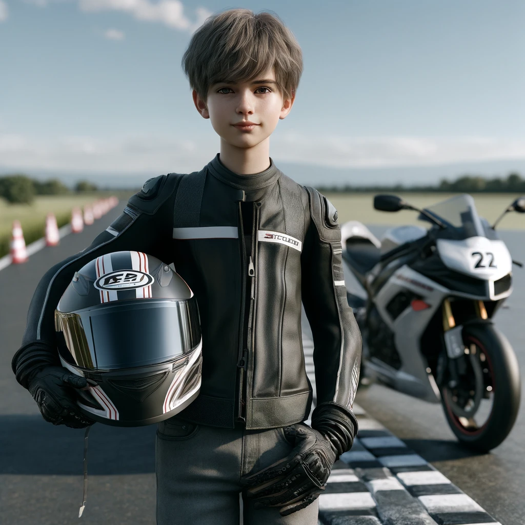 Combinaison Complète De Protection Moto/dirt Bike Pour Enfants - Taille M, Noire, Respirante